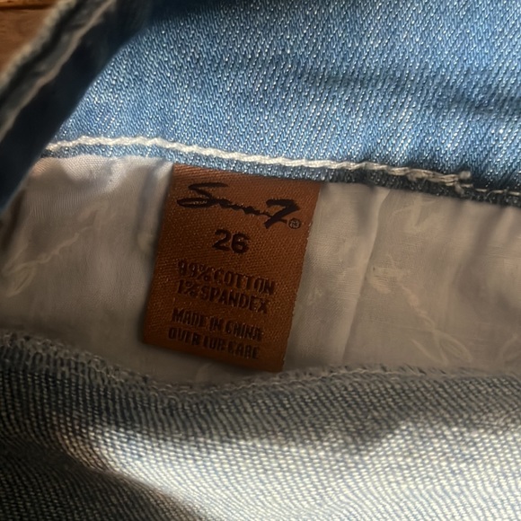 2/$25 - Seven7 Denim Mini Skirt - Size 26 - Unworn - Picture 5 of 9